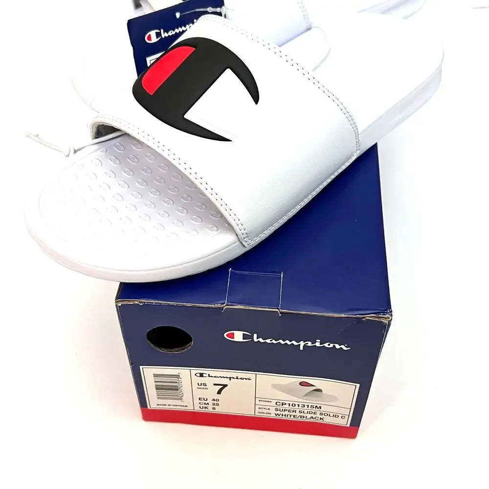 Champion Men's Athletic Sporty Logo Slide Sz 7
